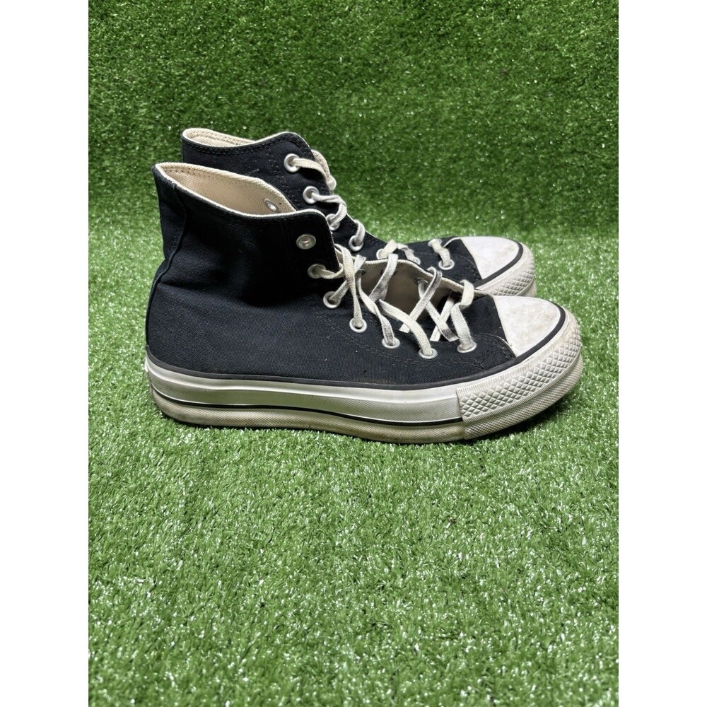 Converse Chuck Taylor All Star Shoes Womens Size 8 Black White Sneakers 560845F
